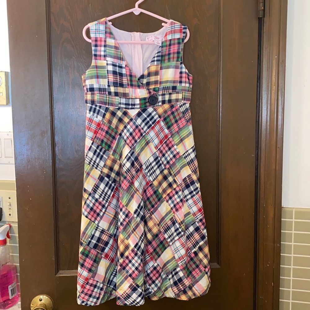 Gap plaid lined dress size 8 NWOT